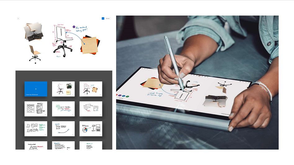 Microsoft Whiteboard, App Screenshots